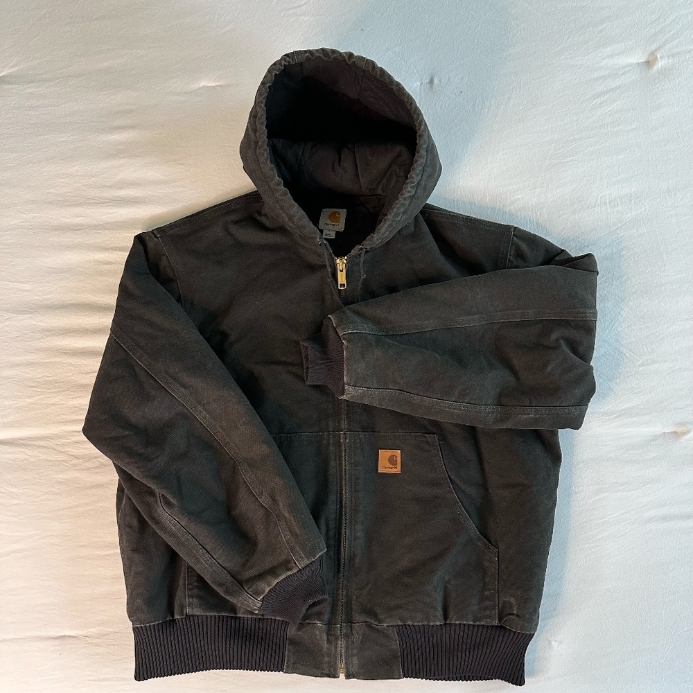 Carhart Loose Fit Firm Duck Insulated Flannel-Lined Active Jacket